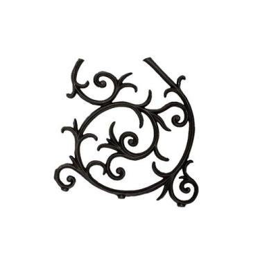 Imagem de Grade Ferro Fundido Arabesco Portão Varanda Sacada 51x55cm - FUNDIÇÃO 