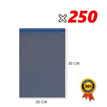 Imagem de Envelope Segurança Correios Lacre Sedex 20X30 Cinza 250 Und - SS