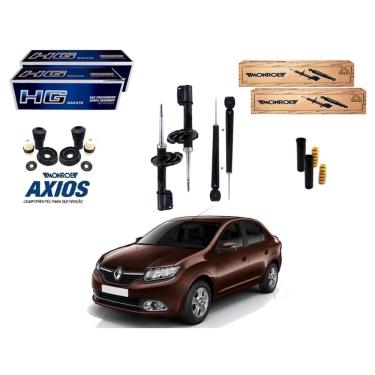 Imagem de Kit amortecedor dianteiro traseiro nakata renault logan 1.0 1.6 2014 A 2019