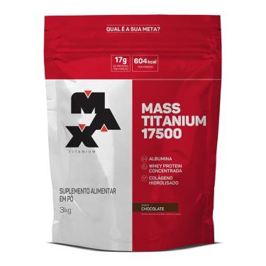Imagem de Mass Max Titanium 17500 Chocolate 3kg