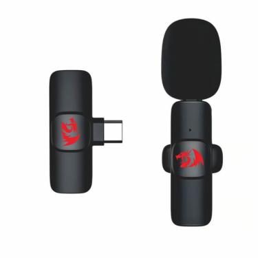 Imagem de Microfone Lapela Redragon Athan USB-C 2.4GHz Com ANC 20000KHz - GM93