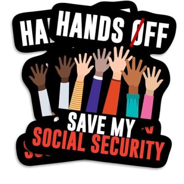 Imagem de Hands Off Save My Social Security Magnet - Design colorido - Proteja a geladeira - Material durável para caixa de ferramentas de carro, caminhão, qualquer superfície de metal - EPLM0034-FBA