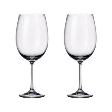 Imagem de Taça De Cristal Bohemia Para Vinho 640 ml Milvus 2 Peças - Bohemia Cry
