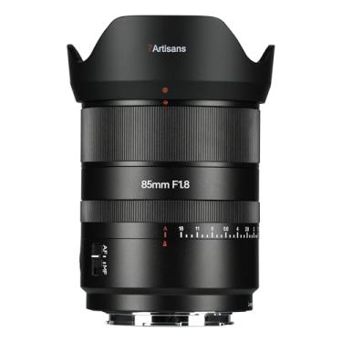 Imagem de 7artisans Lente de câmera AF 85 mm F1.8 Full Frame STM Foco manual automático para montagem L, grande abertura, foco automático de rosto/olho, para retrato/fotografia de rua/assuntos humanísticos