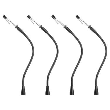 Imagem de PATIKIL Pacote com 4 braçadeiras de solda, braços magnéticos de metal pescoço de ganso de 32 cm com clipes jacaré para reparo de eletrônicos, pintura, joias, faça você mesmo, prata/preto