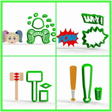 Imagem de Cortador Kit Arlequina - 4 Modelos 6 Cm