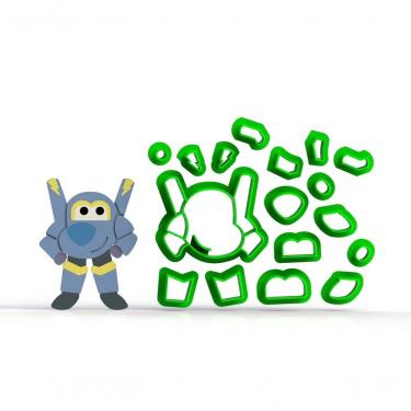 Imagem de Cortador Super Wings - Jerome Modular 5 Cm