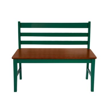 Imagem de Banco Namoradeira 2 Lugares Madeira Maciça New Veneza Verde