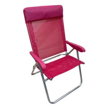 Imagem de Cadeira Reclinavel Master Sanete Almofada Ronchetti 140 Kg, Rosa