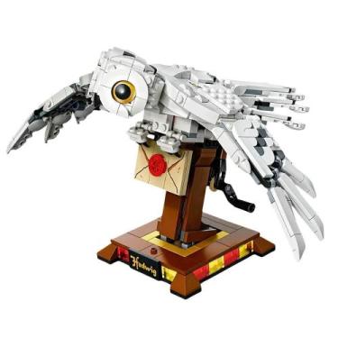 Imagem de Blocos De Construção Modelo Coruja Branca 630 Peças Brinquedos Infanti