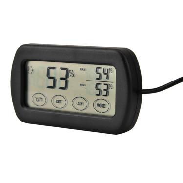 Imagem de Zerodis Super Sensível LCD Display Incubador de Ovo Réptil Termômetro Termômetro para Medição Precisa de Temperatura e Umidade, Adequada para Incubadoras de Ovos e Tanques de Répteis, Exibição Clara
