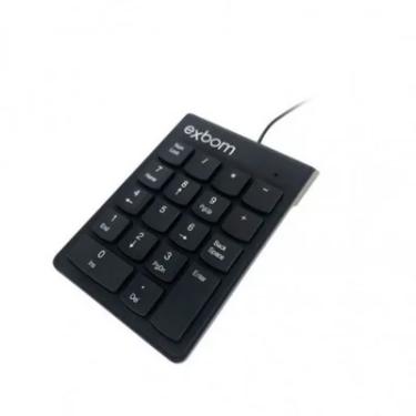 Imagem de Teclado Numérico USB, 18 Teclas, Macias e Silenciosas - BK-N30