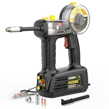 Imagem de HIZONE Máquina De Solda Mig Portátil 110 V, 100 A, Máquina De Solda Portátil Com Núcleo De Fluxo, Equipamento De Soldagem Com Alimentação De Arame Inversor Sem Gás Portátil