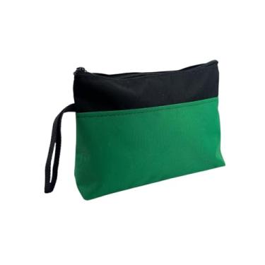 Imagem de Necessaire Pochete Slim Organizadora Alça De Mão Estojo Unissex (Verde Bandeira)