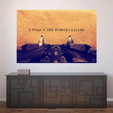 Imagem de Painel Adesivo de Parede - Máquina de Escrever - 613pnp - Allodi