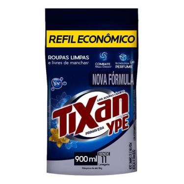 Imagem de Kit c/ 4 Lava Roupas Liquido Primavera Sache 900ml Tixan Ype - Tixan Y