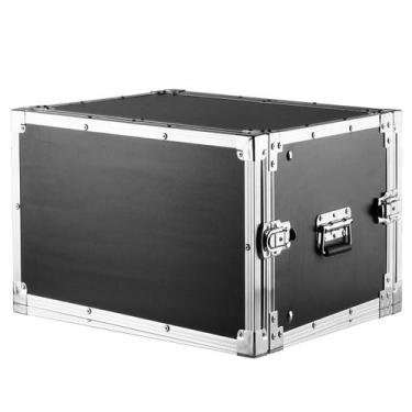 Imagem de Case Rack Periférico 8U Profissional Com 2 Trilhos Roscados - Intact