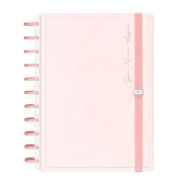 Imagem de Caderno de Disco Inteligente Iscool Personalizado G+ Solid Touch Couro Rosa