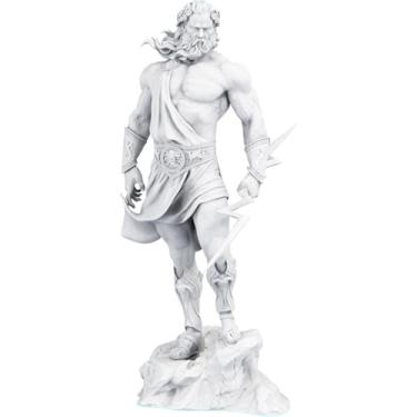 Imagem de Estátua Zeus Mitologia Grega Estatueta Júpiter - Versão 4 (Cor Mármore)