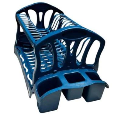 Imagem de Escorredor De Louça E Organizador De Pia(AZUL)