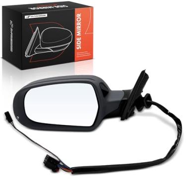 Imagem de A-Premium Espelho retrovisor elétrico do lado do motorista - compatível com Audi A4 Quattro/A4/S4, 2012 2013 2014 2015 2016 - Retrovisor retrovisor externo externo aquecido dobrável preto com luz de