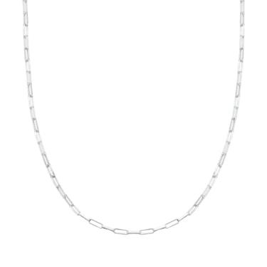 Imagem de Colar Masculino Long Box Corrente 60cm Fina Fio 060 Prata 925 Softjoias