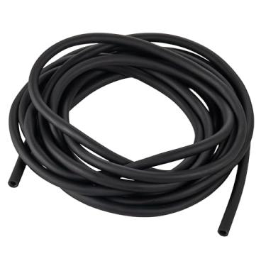 Imagem de Tubo de borracha de látex natural ID 1/10.2 cm, 3/20.3 cm OD, 5.0 m Comprimento para Slingshot Catapult Sporting Elastic Band Hose (preto)