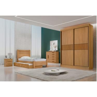 Imagem de Guarda Roupa Solt 2 Portas 3 Gav - Santorini Ripado D`Doro