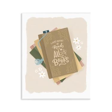 Imagem de Stupell Industries Want To Read All The Books Wall Plaque Art, design por Sandra Picco, 14 x 11