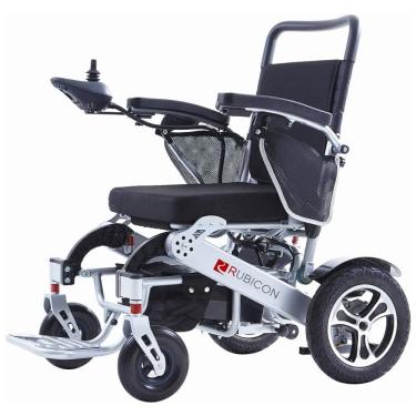 Imagem de Cadeira de Rodas Elétrica Dobrável Reclinável para Adultos de até 150 kg, 600W, Rubicon DX17, Preta
