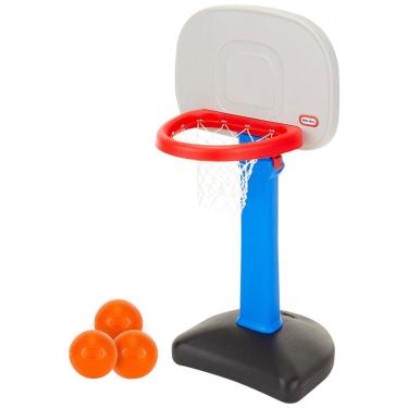 Imagem de Conjunto de Basquete com Altura Ajustável e 3 Bolas, LITTLE TIKES XCC642340, Azul