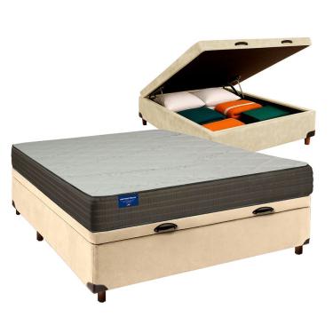 Imagem de Cama + Bau Blindado E Colchão D33 Casal - Orthotech Inducol