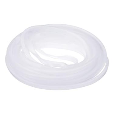 Imagem de YOKIVE Acabamento de borda de canal U de borracha transparente, tira de vedação de porta de silicone com ranhura de 3/40.6 cm, adequada para borda de 5/81.3 cm-7/81.3 cm | Protetor de borda de metal