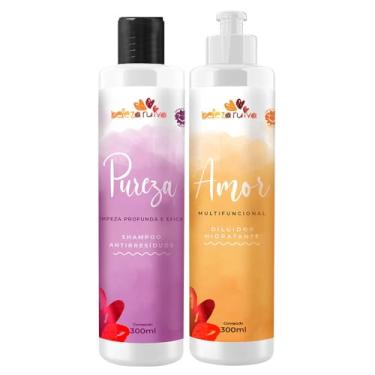 Imagem de Beleza Ruiva – Kit Shampoo de Limpeza Profunda Pureza + Diluidor Hidratante Amor | Hidratação, Brilho e Cuidados Pós-Coloração | Ideal para Cabelos Ruivos
