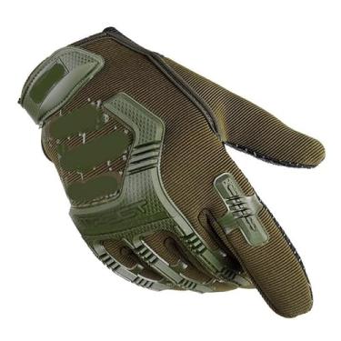 Imagem de Luvas táticas para uso ao ar livre para homens, proteção de juntas rígidas, antiderrapante para motociclismo, trabalho e esportes