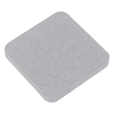 Imagem de Suporte de sabão para chuveiro base de lama de diatomáceas almofada absorvente para pia de banheiro almofada de sabão de diatomita cinza tapete de diatomáceas 8 * 8 cm saboneteira para banheiro