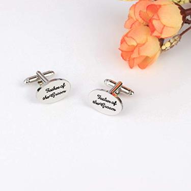 Imagem de Abotoaduras do alfabeto design de letras joias elegantes abotoaduras personalizadas presente elegante