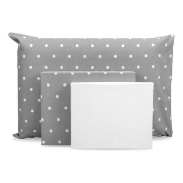 Imagem de Lençol Solteiro 3pçs Elástico Estampado Percal 180 Fios 2025 - Bem Me 