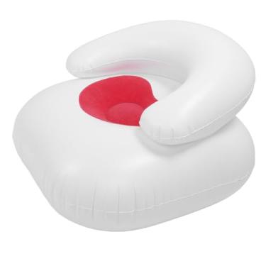 Imagem de Zerodis Sofá Inflável Portátil Mobília de Jardinagem para Casa Mobília Doméstica Casa Acima do sofá Material de Flocagem Macio para Sala de Estar e Quarto Inflável Portátil Ergonômico (Vermelho)