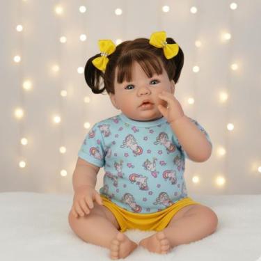 Imagem de Boneca Reborn Princesa Pano Pronta Entrega + Enxoval - Mundo Azul e Ro