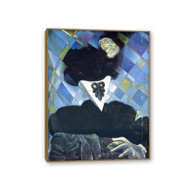 Imagem de Pôster Max Ernst Euclides Reproduções de pinturas famosas Surrealismo Tela de parede Max Ernst Decoração de parede para presentes de sala de estar 80 x 60 cm (32 x 24 polegadas) Emoldurado