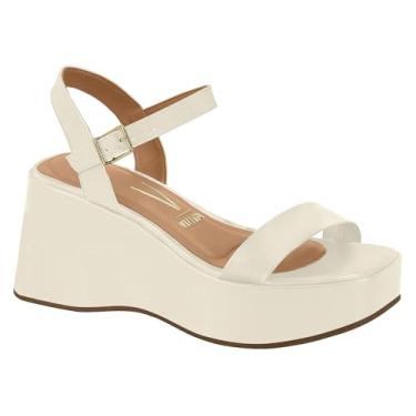 Imagem de Sandalia Plataforma Feminina Vizzano (Branco Off, BR, Adulto, Numérico, 35)