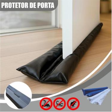 Imagem de KIT 2 Protetor porta Impermeável Duplo Bichos Água Ar Pó Ruído barulho