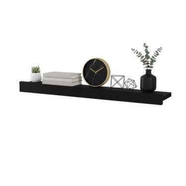 Imagem de Prateleira Decorativa De Fixação Invisível Preto 60X10 - Souza