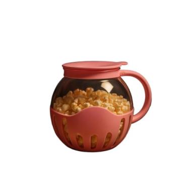 Imagem de Pipoqueira de Microondas，Pipoqueira Fitness Para Micro-ondas Sem Óleo Saudável Prática e Reutilizável(Rosa)