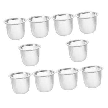 Imagem de IMIKEYA Pacote com 10 coadores de chá de aço inoxidável, infusor, filtros de chá, reutilizáveis, coador de chá de malha para facilitar a preparação