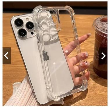 Imagem de Capa Capinha para Iphone 11 11 Pro Max 12 12 Pro Max 13 13 Pro Max 14 Pro Max Glitter 2 em 1 Transparente Proteção Anti Impacto Anti Queda Bordas Elevadas Protecao Cameras (Dourado, Iphone 13 Pro Max)