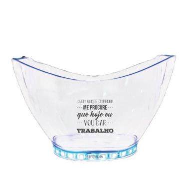 Imagem de Champanheira Com Led Personalizada Vou Dar Trabalho - Krystalon