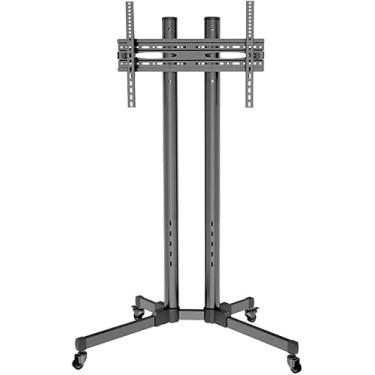 Imagem de FENOKD Suporte de TV móvel, suporte de TV sobre rodas, suporte de TV móvel com suporte e rodas, carrinho de TV com rodinhas