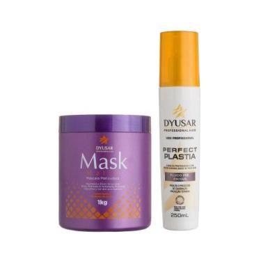 Imagem de Kit Máscara Matizadora 1Kg + Fluído Pré Escova Dyusar